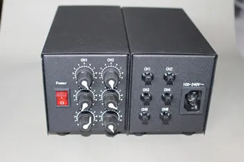 6-канален аналогов контролер източник на светлина машинно зрение led драйвер за хранене регулатор на напрежение dc