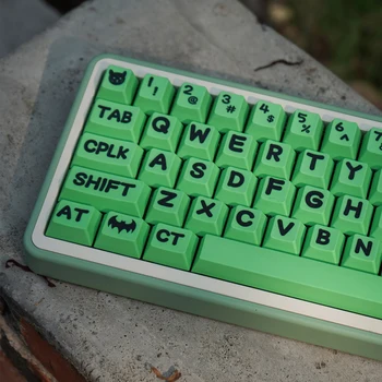 Капачка за ключове GMK Green Party на поръчка 138 комбинации с череша профил на PBT, капачки за ключове за механична клавиатура, персонални капачка за ключове