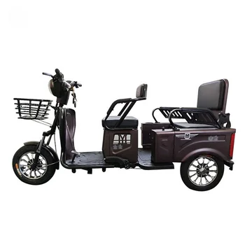 2023 Триколка товарен електрическа триколка Мотор на Рикша Напълно затворен мобилен скутер Товарни моторни за скутер с кабина