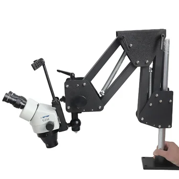 Директна продажба с фабрика за Бижута инструменти 7x-45ч стереомикроскоп с led гъвкава стойка Diamond мозайка микроскоп за бижута