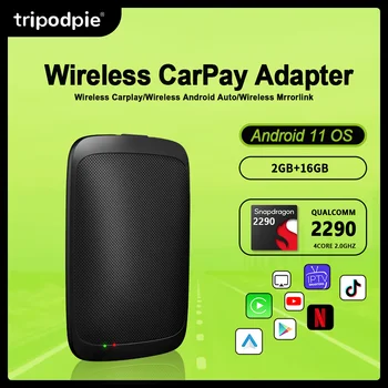 Carplay Tv Box Netflix IPTV Безжичен Адаптер Carplay Android Автоматичен Безжичен Ключ Android 11 За Mazda Toyota Benz, Volvo Jeep