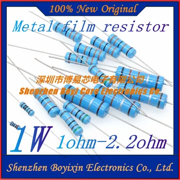 20 парчета 1 W Метален филмът резистор 1% 1R ~ 1 M 1 2 10 22 47 100 330 Ома 1 До 4,7 До 10 До 22 До 47 До 100 До 330 До 470 ДО 2R 10R 22R 47R 100R 330R