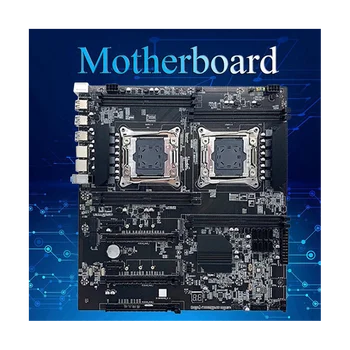 Дънна платка с два процесора X99 + процесор 2XE5 2630 V3 + Оперативна памет DDR4 4G RECC + кабел SATA + термопаста LGA 2011 PCI-E16X Слот 8XDDR4 X99 X8