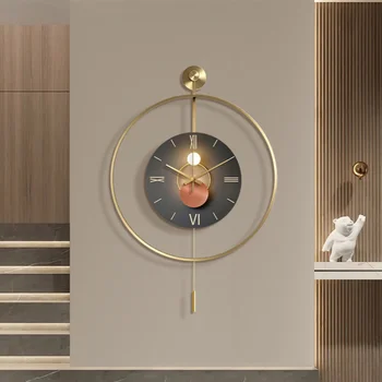 Дизайнерски умни стенни часовници 1950 г., американски стил, ретро, реколта стенни часовници, необичайно изкуство с махало, Reloj De Pared Room Decorarion