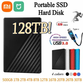 Xiaomi MIJIA Преносим твърд диск Type-C /USB3.1 Външния Мобилен твърд диск Високоскоростен 8 TB 16 TB Твърд диск За лаптоп SSD Твърд диск