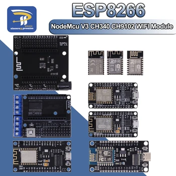 Безжичен Модул за NodeMCU V3 CH340 Lua WIFI Internet Of Things Development Board ESP8266 С Печатна платка Антена И USB Порт За Arduino