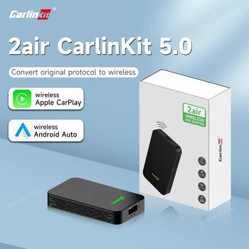 2air CarlinKit 5.0 Apple CarPlay Android Автоматичен безжичен адаптер за Mazda Chevrolet Volvo, Ford, Toyota, Porsche Haval Lexus Renault