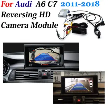 За Audi A6 (C7/4G) 2012-2016 автомобилна камера за обратно виждане декодер DVR 360 Оригинален 8-инчов дисплей Модернизация на системата за помощ при паркиране