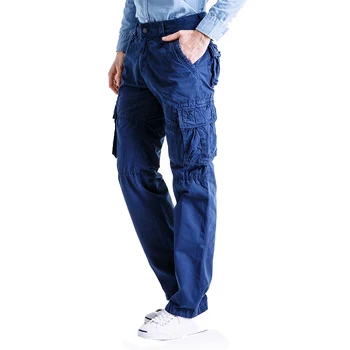 Директна доставка, Популярните Есенни Мъжки Панталони-Карго, Провиснал Армейските Зелени Панталони За Мъже, Свободни Панталони С Джобове 29-40 AXP121