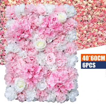 40*60 см 6 бр., стенни панела с изкуствена коприна цвете, място на провеждане на сватбената фотография
