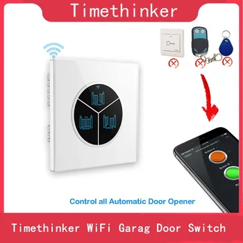 Timethinker WiFi ключ Гараж вратата Автоматично управление на синхронизиране на Гласово управление отваряне на приложението за Samsung дистанционно управление