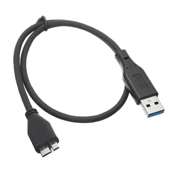 USB 3.0 A от мъжете към Micro B, кабел за пренос на данни на твърдия диск, кабел за предаване на данни от един мъж към мъж, високоскоростен захранващ кабел