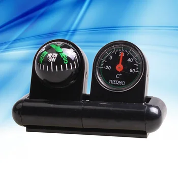 Многофункционален автомобилен навигация компас, автомобилен аксесоар (черен)
