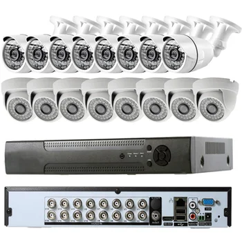 Фабрична система за видеонаблюдение Аналогова камера 16 бр./компл. 16-канален видеорекордер 16CH HD video recorder