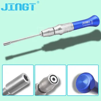 Комплект дръжки за ортодонтски отвертка JINGT, зъбни импланти, самосверлящий инструмент, анкерный ключ с шестоъгълни глави, отвертка