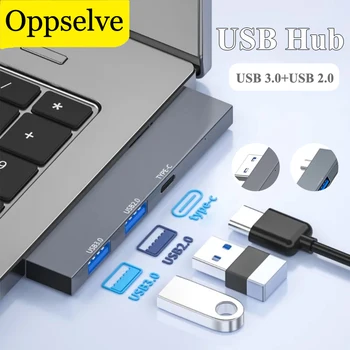 Универсален USB 3.0 хъб-сплитер C USB hub-сплитер Високоскоростен адаптер за зарядно устройство за КОМПЮТЪР Macbook Мишка Твърд диск клавиатура