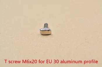 Т-образен на винт европейски стандарт, Т-образен болт M6x20 за алуминиев профил европейски стандарт 30, 1 бр.