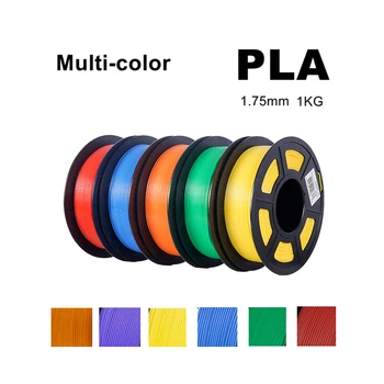 PLA Конец с нажежаема Жичка 1 кг Материал за 3D печат PETG PLA Нишка на Спиралата 1,75 мм и 2,2 кг FDM Материал за 3D-принтер Разлагаемый екологично чиста Пластмаса