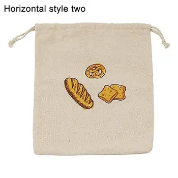 Лененото Хляб Пакети За Домашен Хляб Многократна Употреба Пакети За Съхранение На Хляб С Шнурком Чанти На Съвсем Малък За Съхранение На Хляба Върху Обекти На Интелектуална Собственост