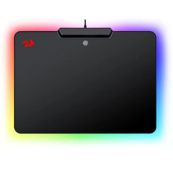 Геймърска подложка за мишка Redragon P009 с ефект на осветление RGB Кабелна Твърд нескользящий гумена подложка за мишка с нисък коефициент на триене за MMO Windows PC