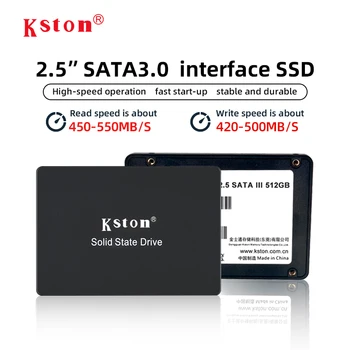 Kston SSD Диск HDD 2,5 Твърд Диск, SSD 64 GB 1 TB 512 GB ОТ 128 GB, 256 GB 2 TB SATA Диск Вътрешен Твърд Диск За Преносим Компютър