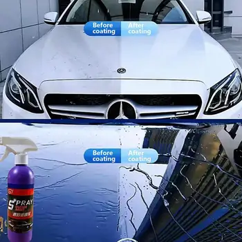 Керамично покритие за автомобилната боя, огледален блясък, спрей от кристален восък, нано-гидрофобный, противообрастающий, автоматична детайли, инструменти за почистване на автомобили
