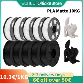 SUNLU PLA Матово покритие 10 кг 1,75 мм ± 0,03 мм, 1 кг/2,2 кг Конци за 3D-принтер PLA на Висока степен на прозрачност Бърза доставка 2-7 дни RoHS, Reach