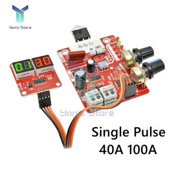 NY D01 40A 100A одноимпульсный точков заваряване трансформатор време на ток Детайли платка контролер Регулира времето и текущата цифров дисплей