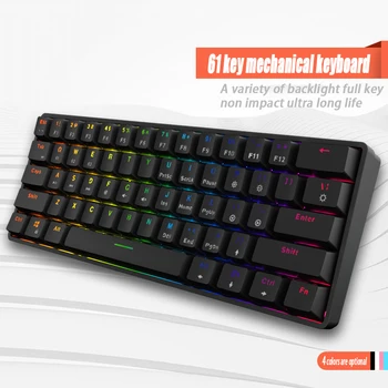 K16 Безжична Bluetooth ръчна водоустойчива цветна детска офис RGB клавиатура със задно осветление за таблет, десктоп, лаптоп